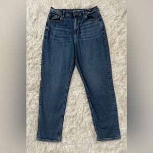 American Eagle Jeans Womens 10 R Regular Blue High Rise Medium Wash Mom Jean 10R